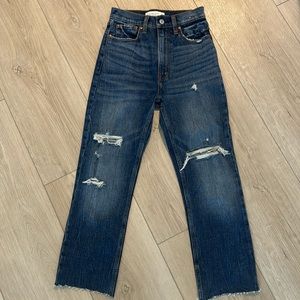 Abercrombie & Fitch women’s jeans ankle straight ultra high rise Size 25
